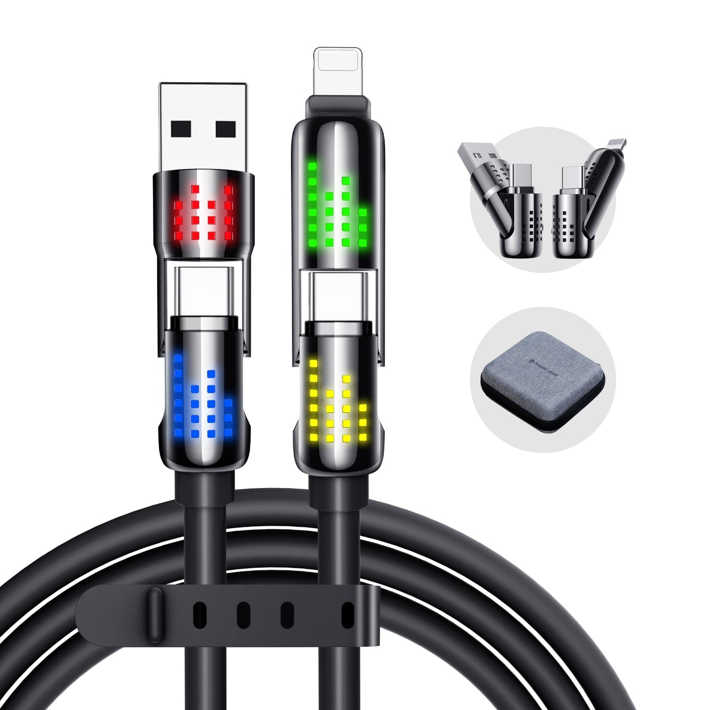 ⚡4-in-1 USB Charging Cable mFish fast charging