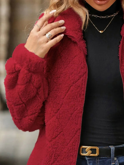 Pocketed Zip Up Jacket