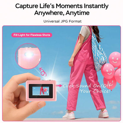 Ultra-Portable Tiny Camera for Travel/Vlog/Night Shots(1080P HD)
