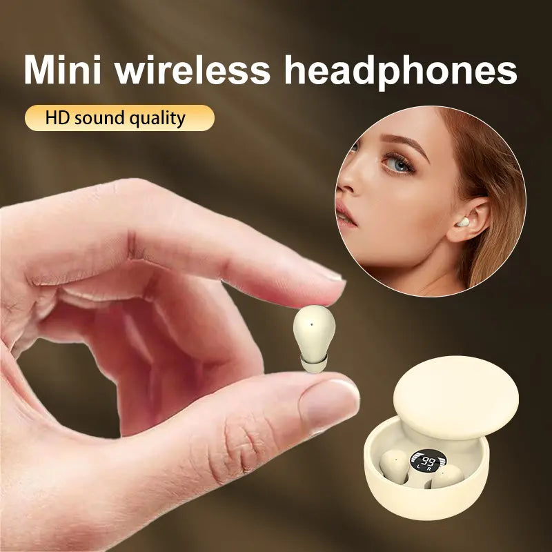 👂🏻Mini Invisible Headphones Bluetooth 5.4 True Wireless In-Ear