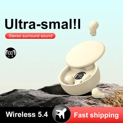 👂🏻Mini Invisible Headphones Bluetooth 5.4 True Wireless In-Ear