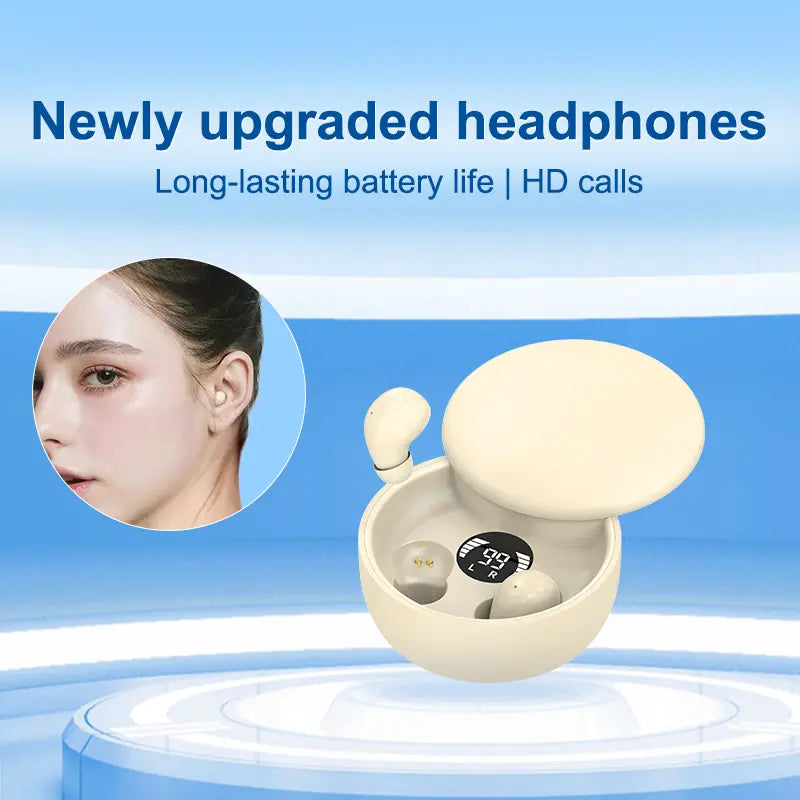👂🏻Mini Invisible Headphones Bluetooth 5.4 True Wireless In-Ear