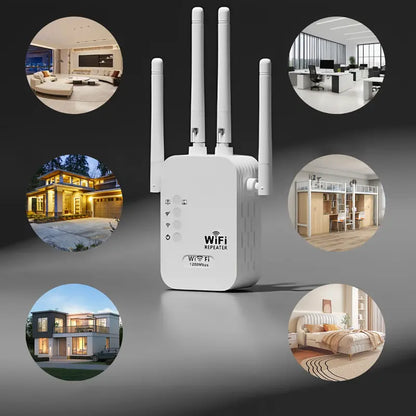 📶WiFi Extender 2025,1200Mbps Dual Band (5GHz/2.4GHz) Signal Booster