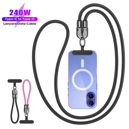 ⚡240W USB-C Fast Charging Phone Lanyard