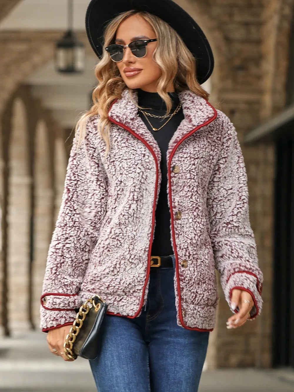 Pocketed Button Up Jacket