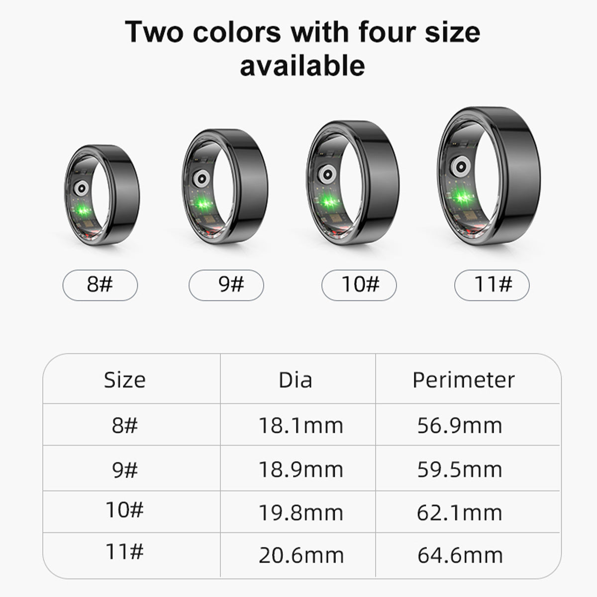 💡Smart Ring Multifuntional IP68&5 ATM Waterproof
