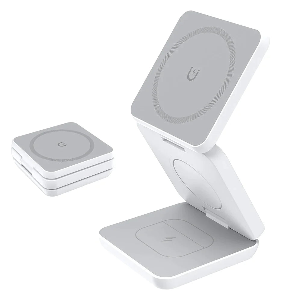 ⚡Magnetic Foldable 3 in 1 Mag-Safe Charger